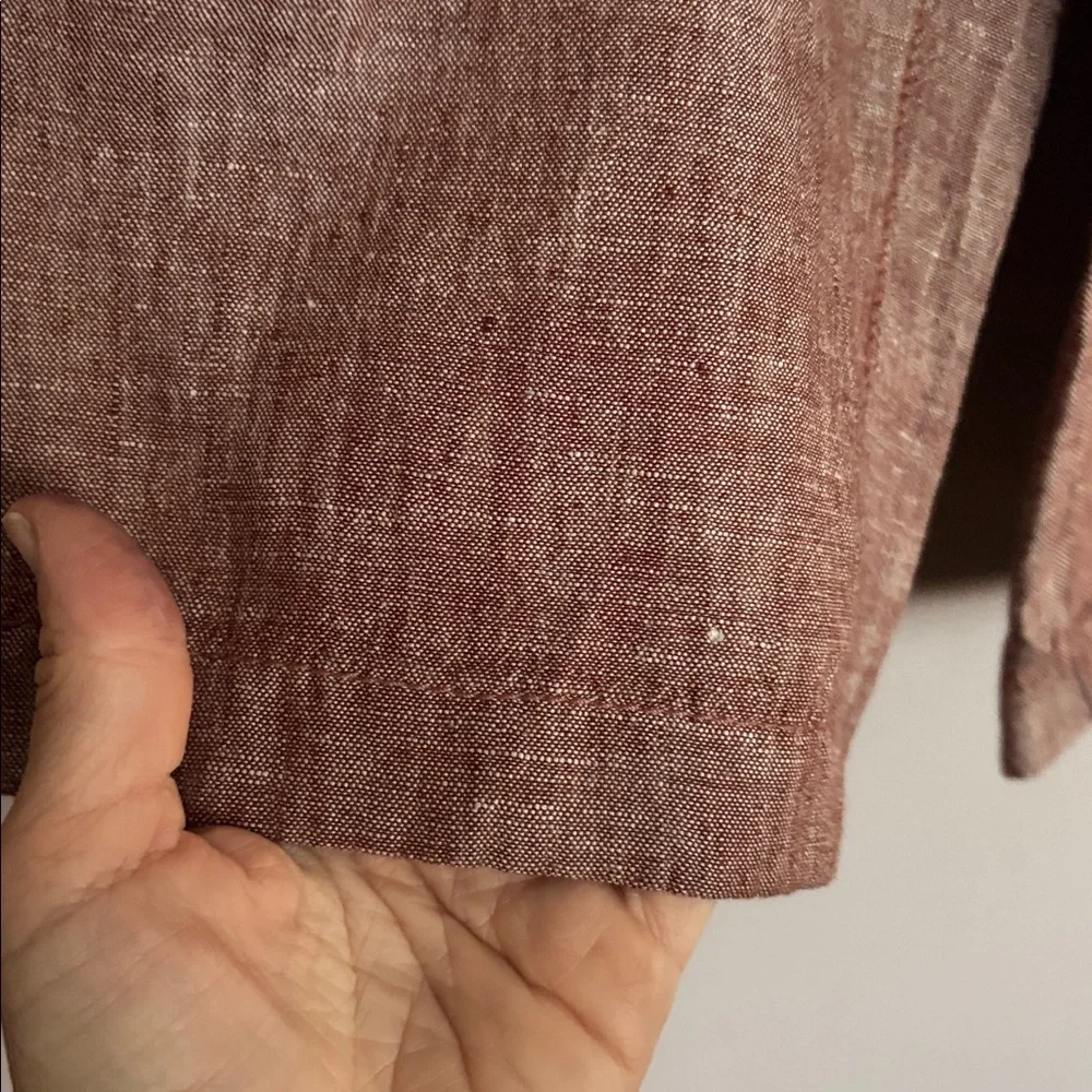 Cynthia Rowley Mauve Linen Pants - Picture 4 of 5